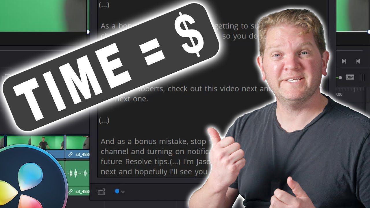 Edit 10x Faster in DaVinci Resolve with Text-Based Editing