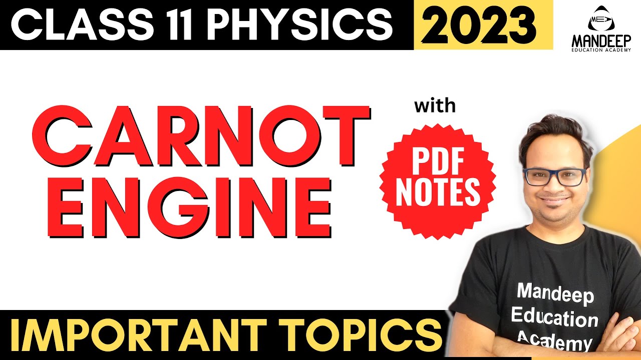 Carnot Engine Class 11 Physics |  Efficiency of Carnot Engine Derivation Heat & Thermodynamics |
