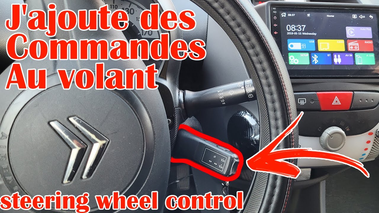 Comment ajouter des commandes au volant à votre voiture? CITROEN C1 & Peugeot 107 108 & Toyota Aygo