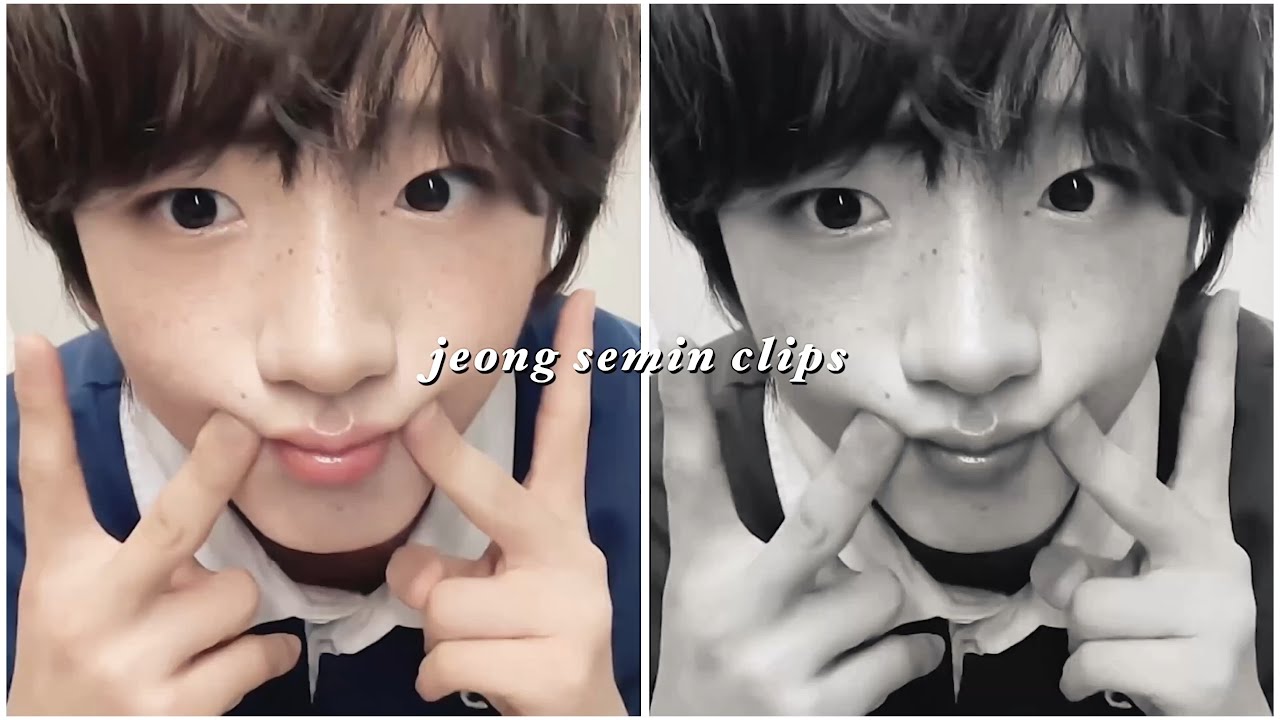 jeong semin of idid editing clips / scene pack