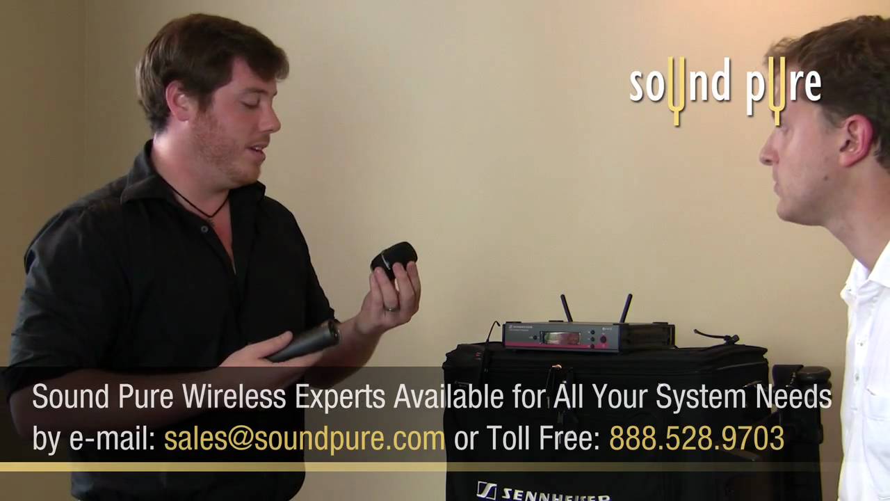 Sennheiser G3 EW100 Wireless Series in Action - Quick Demo at Sound Pure of ew112 & ew135