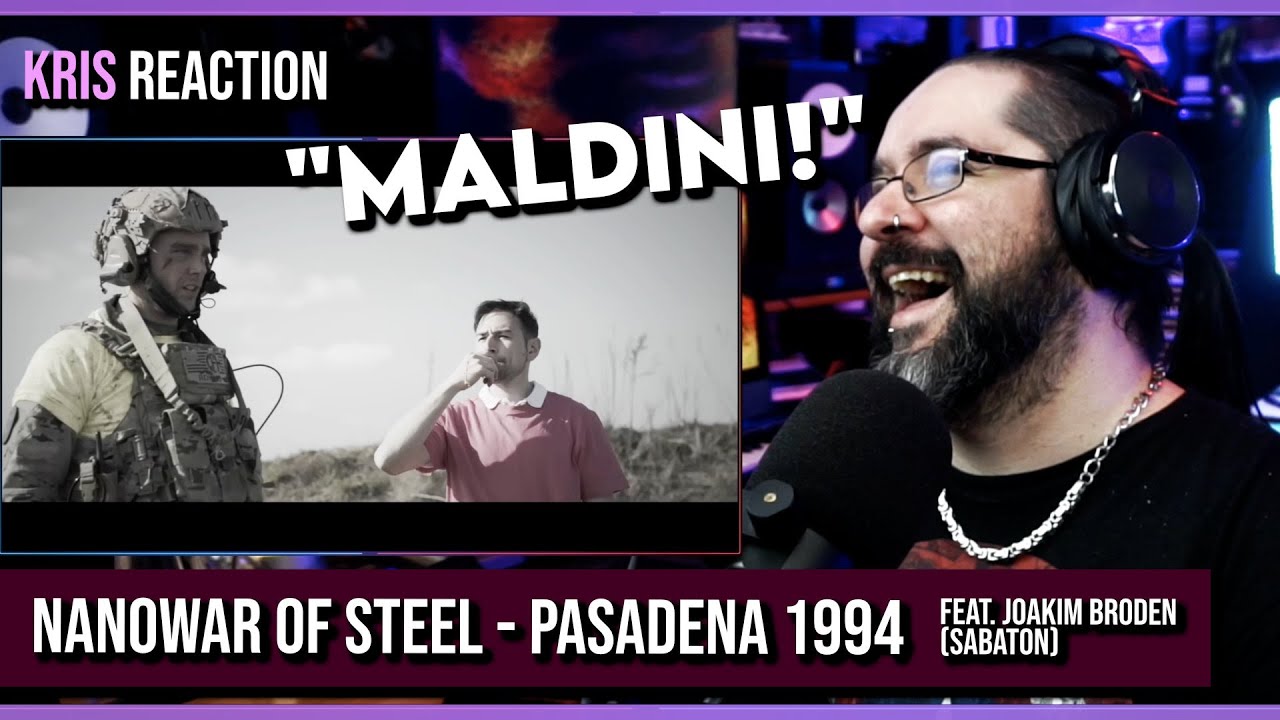 CATENACCIO DIGNIFIED! | NANOWAR OF STEEL - PASADENA 1994 (feat Sabaton) (Kris REACTION)