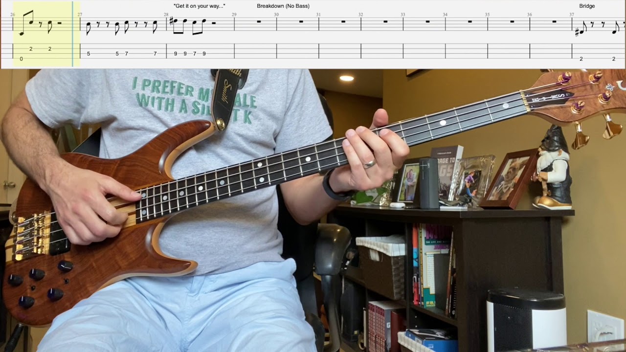 Word Up by Cameo Isolated Bass Cover with Tab