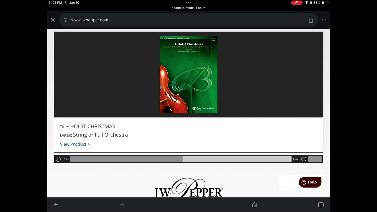 A Holst Christmas By Gustav Holst / arr. Douglas E. Wagner (Full Orchestra)