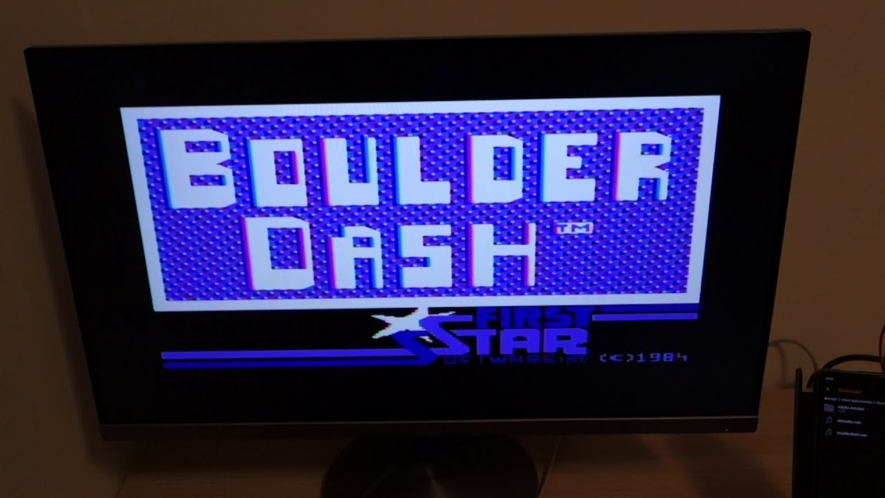 Commodore 64 - Loading Boulder Dash via ABC-Turbo from Car Cassette Adapter