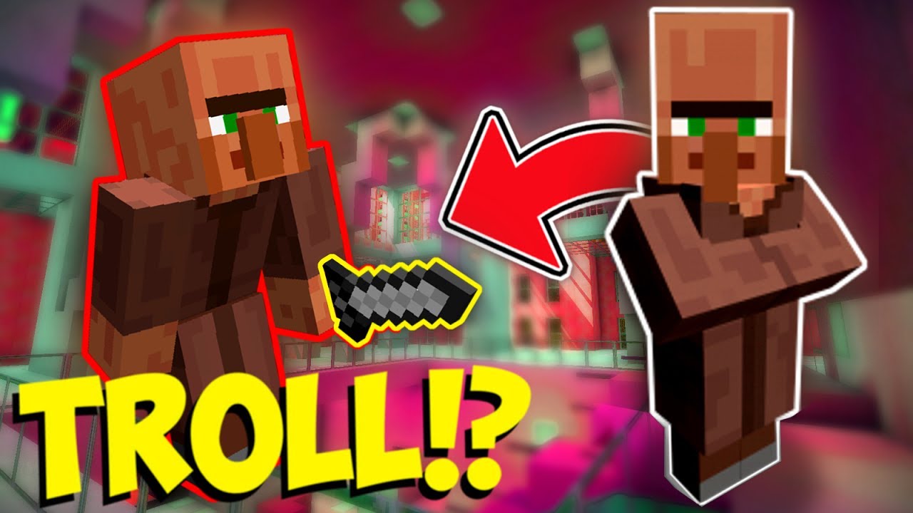 VILLAGER CAMO TROLLING! (Minecraft Murder Mystery Trolling)