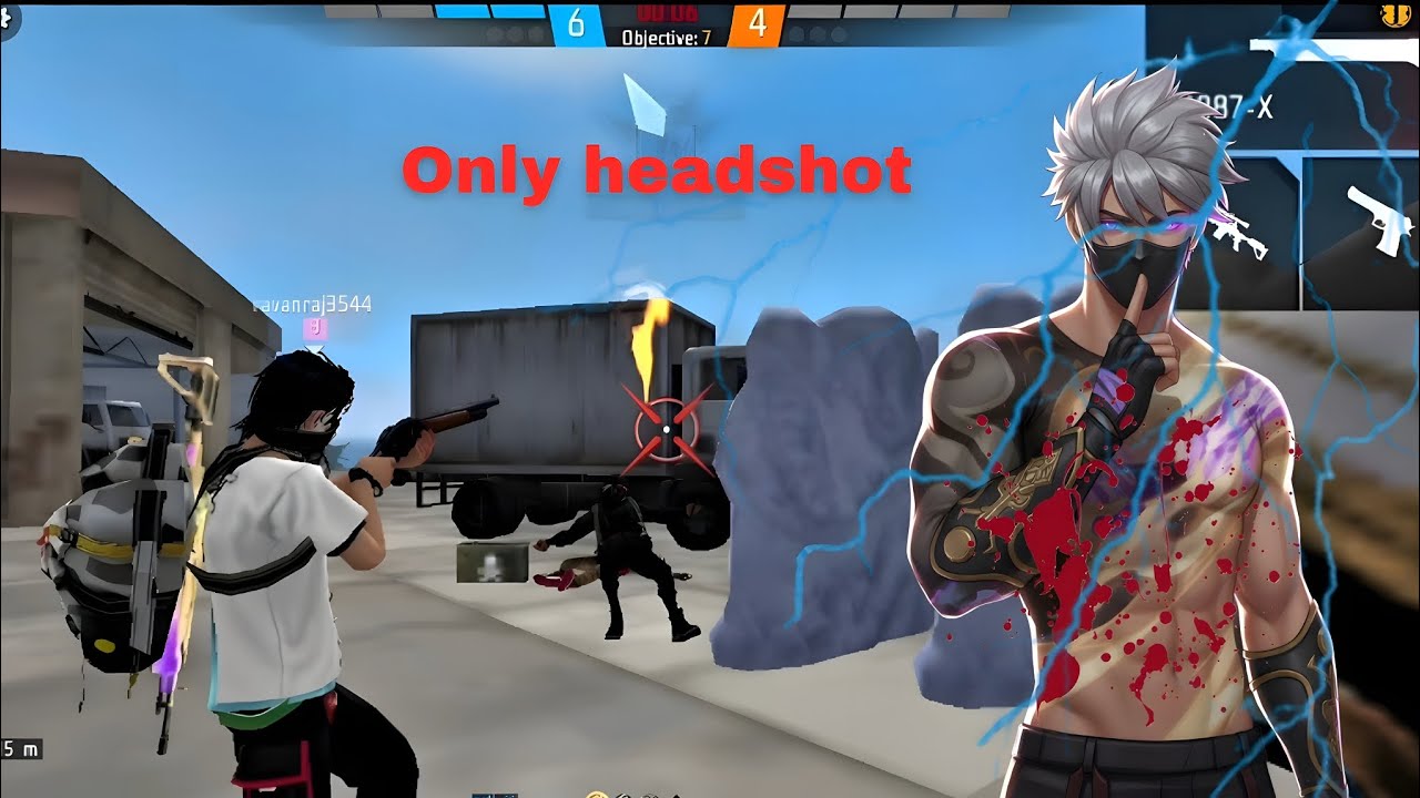 Free fire Costom only headshot #freefire #grenafreefire #gaming 