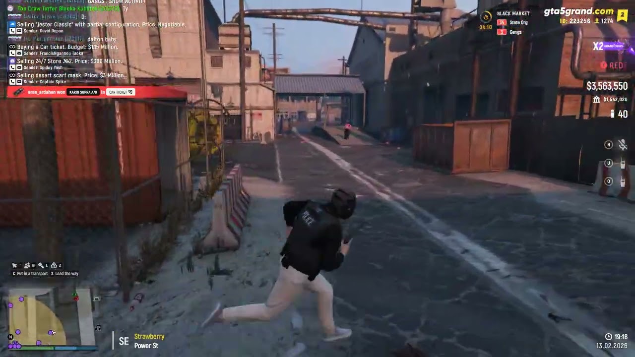 Black Market Raid. 13-02-2026. Time: 19:05