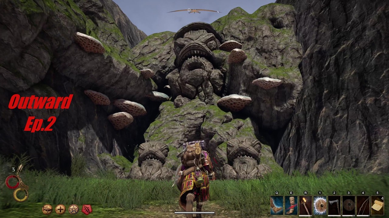 Outward Qc/Fr Ep2. Première grotte. Exploration. Je regarde la mort de près.