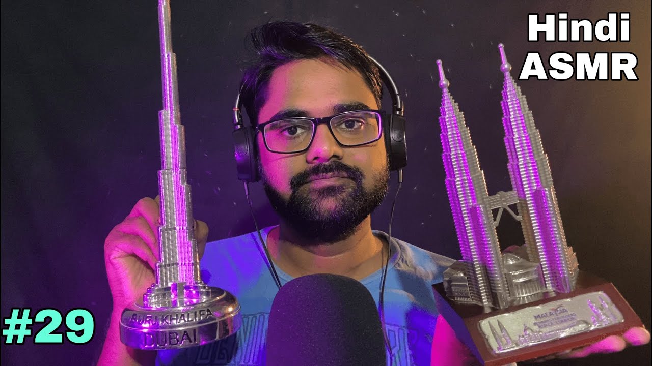 Hindi ASMR ll Sharing my Travel Experience with Souvenir ll Tapping, Scratching, Whispering #29