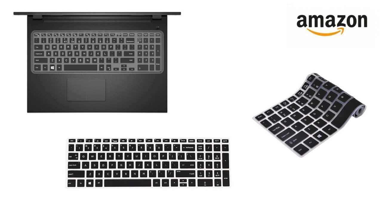 Laptop Keyboard Skin Cover | 15.6 inch Hp Pavilion Laptops | Saco |  Black  #laptop #keyboardcover