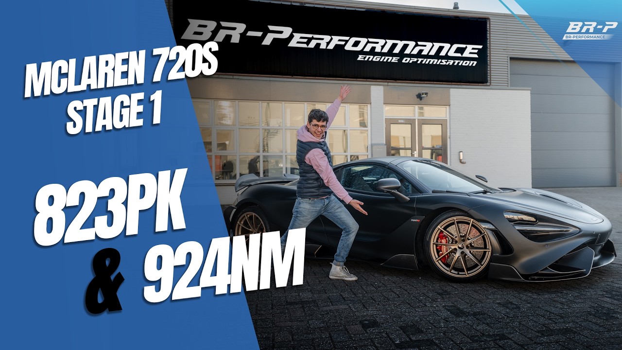 😲 McLaren 720s met 823PK / 924Nm: Stage 1 bij BR-Performance Nederland