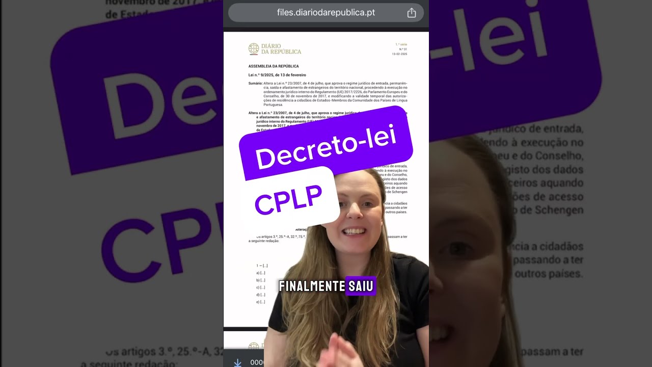 🎥 Nova Lei Facilita Residência para Cidadãos da CPLP em Portugal! 🇵🇹🤝