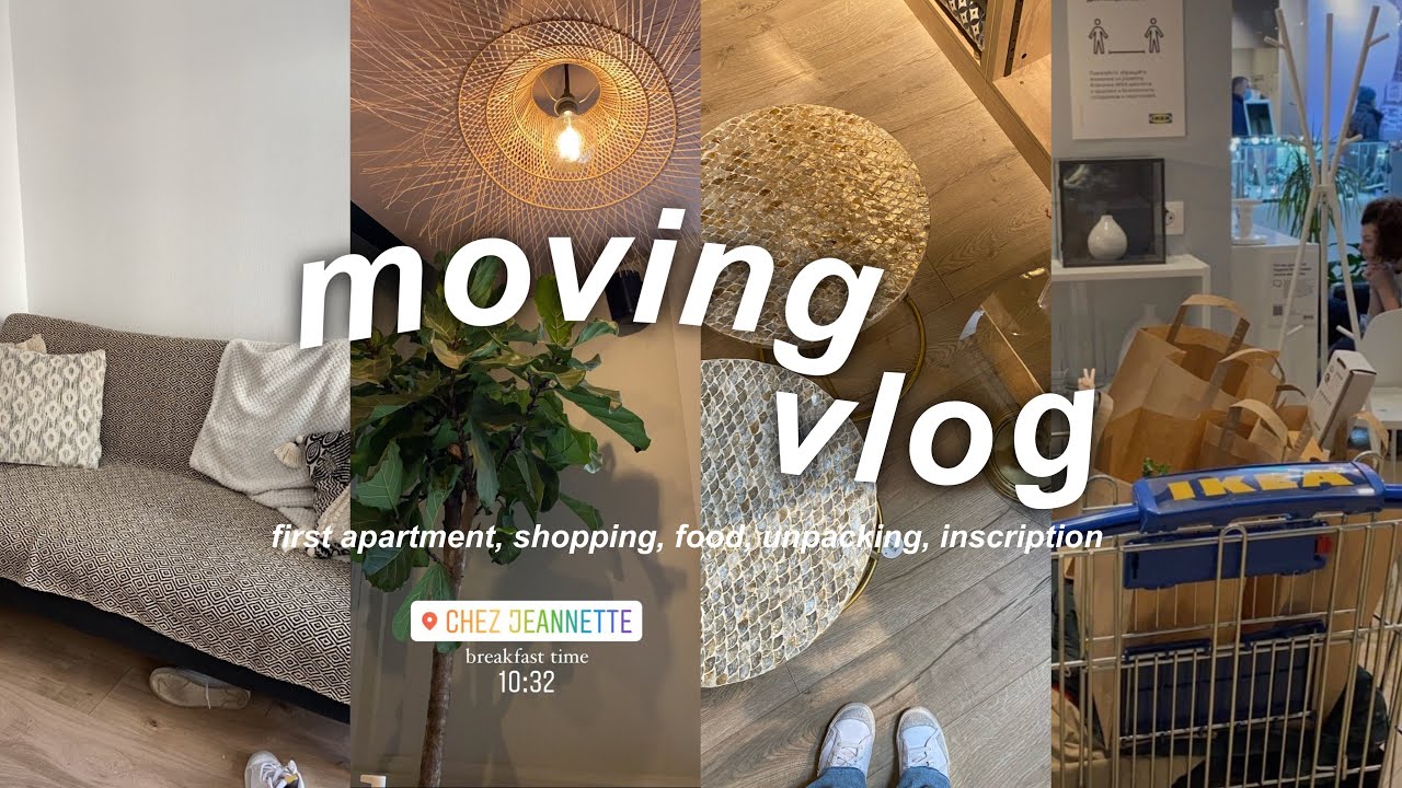 moving vlog ep1 // déménagement, shopping & péripéties! 🏡🌅