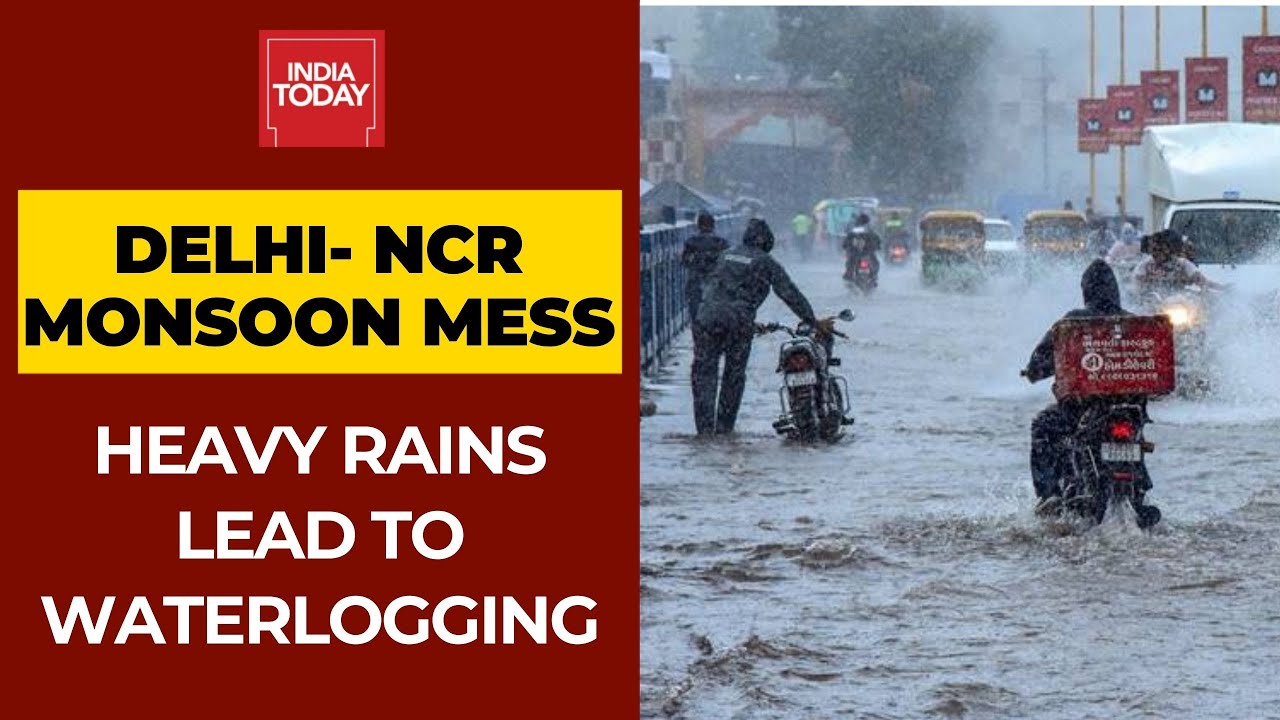 Delhi Rains: Heavy Downpour Leads To Waterlogging, Major Traffic Snarls In Many Areas