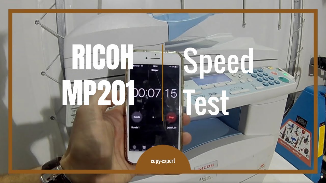 SPEED TEST Ricoh MP201 Kopiarka #RICOHMP201 part2