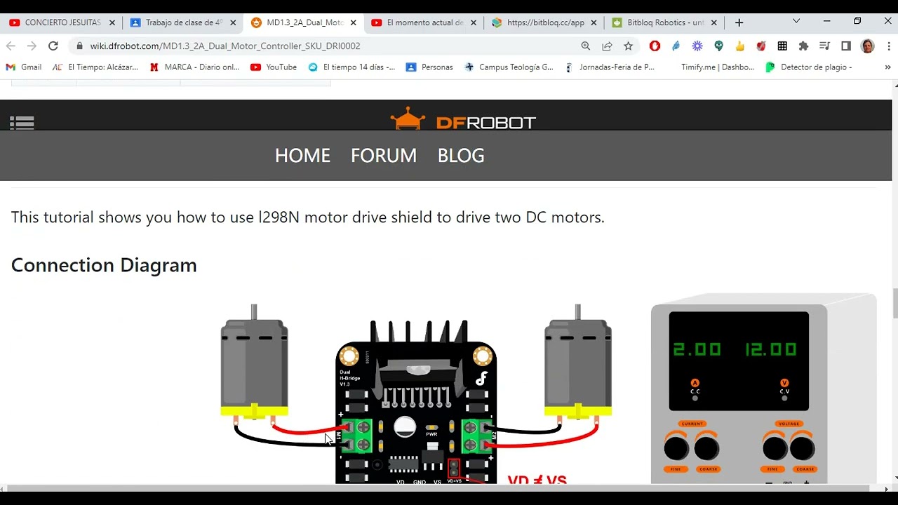TUTORIAL  CONECTAR L298N
