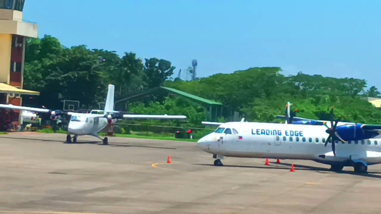 Cebu Pacific Airbus A320 NEO taxi and takeoff from Zamboanga