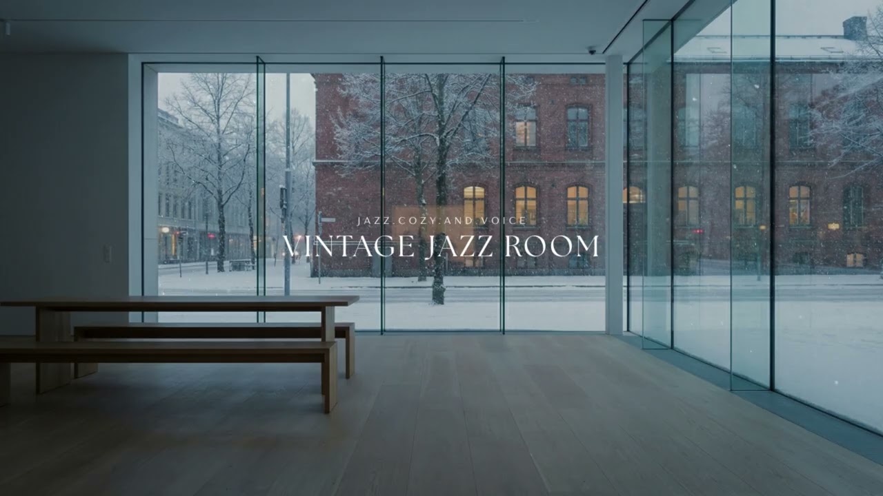 [playlist] 카페 창가에 앉아, 눈 내리는 거리를 바라보며 | Vintage Jazz Room · Winter Notes