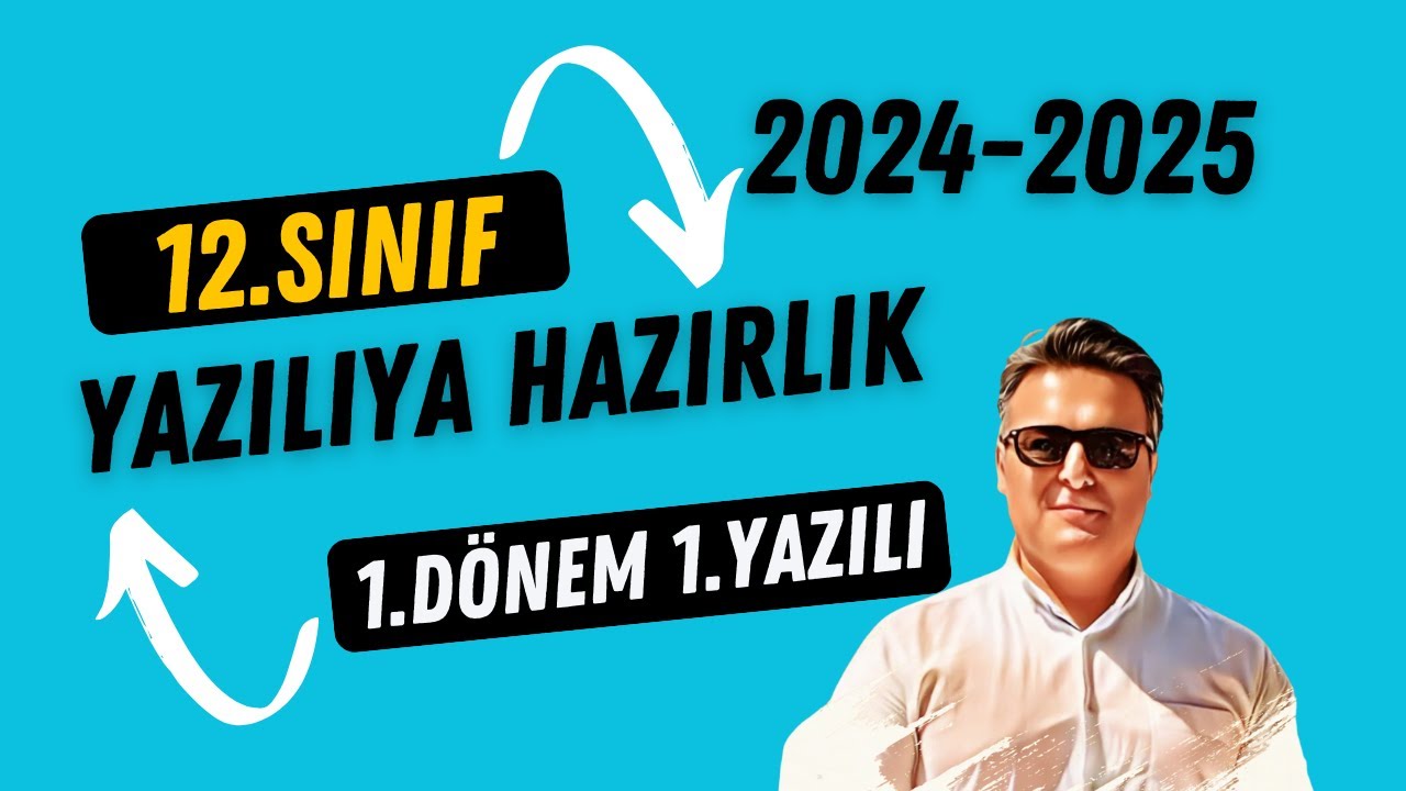 12.SINIF BİYOLOJİ 1.DÖNEM 1.YAZILI HAZIRLIK SORULARI #ibrahimdem