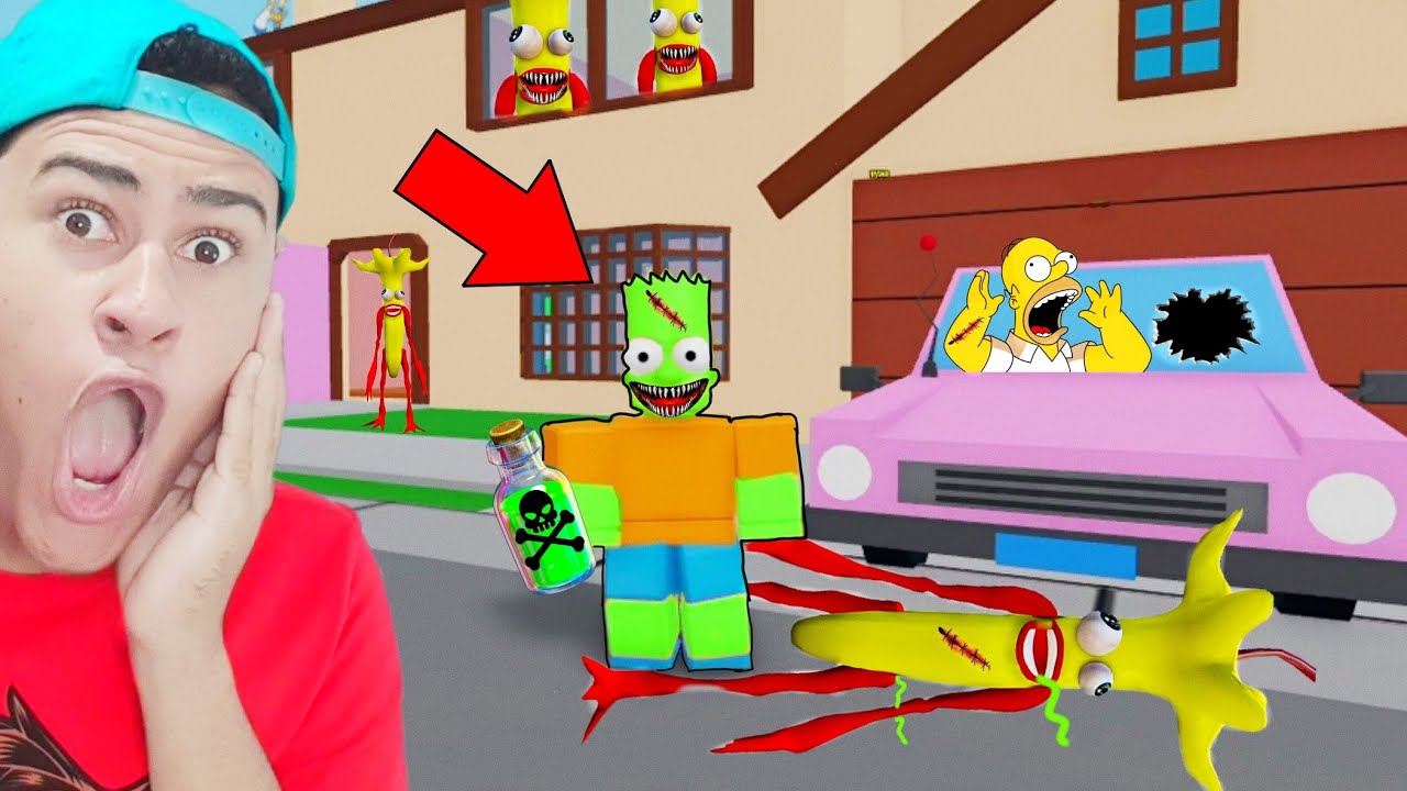 A FAMÍLIA SIMPSONS VIROU ZUMBI!! - Find The Simpsons Roblox