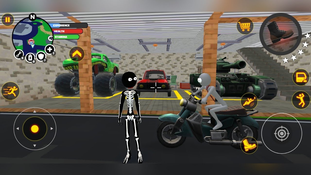 Stickman Superhero - I WILL SHOW YOU MY GARAGE  Android GamePlay Simulator