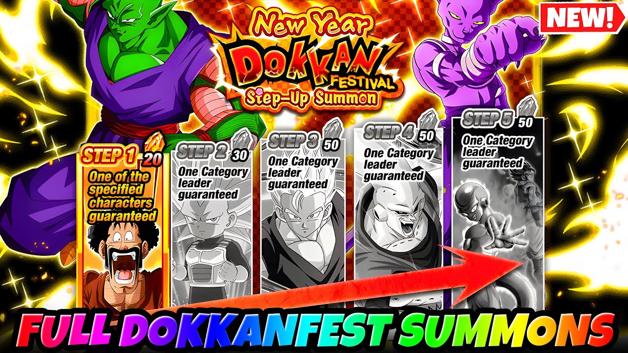 MASSIVE DOKKANFEST STEP UP BANNERS!! New Year 2026 Summons + More | Dragon Ball Z Dokkan Battle