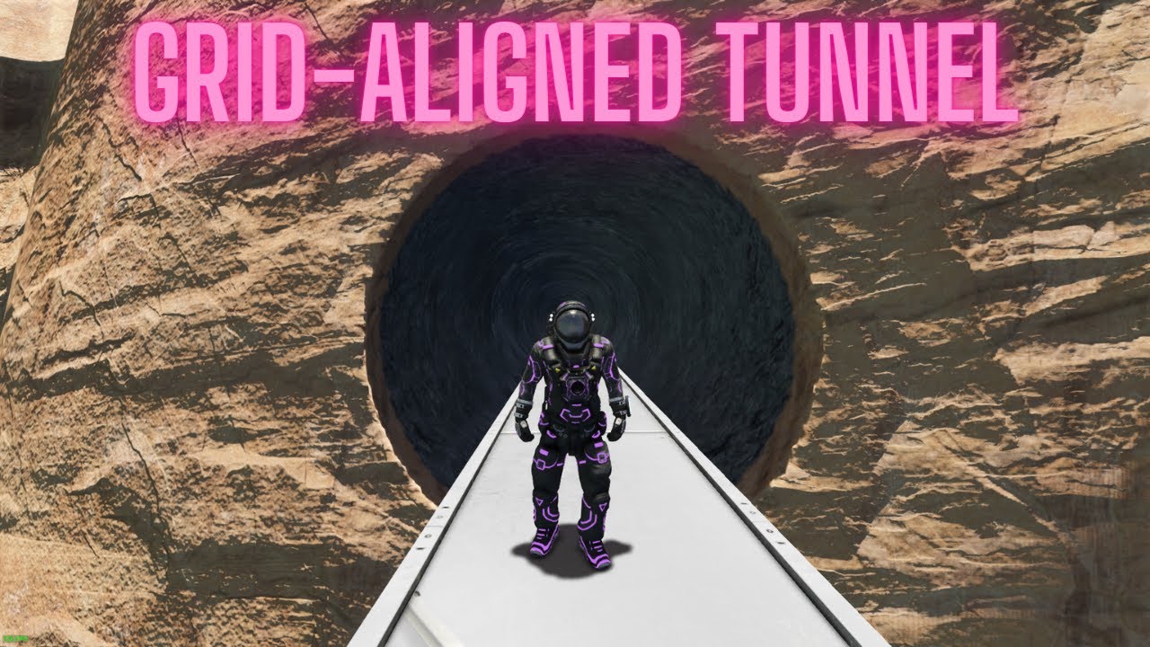 How to Create a Perfect Tunnel With an Aligned Grid in Space Engineers.