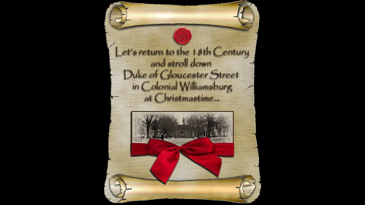 A Walk Down Duke of Gloucester Street at Christmastime