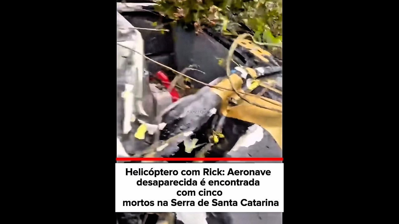 DESTRO&Ccedil;OS DO HELIC&Oacute;PTERO DE RICK S&Atilde;O ENCONTRADOS😔 #rickerenner #noticias #casosreais #fyp #acidente