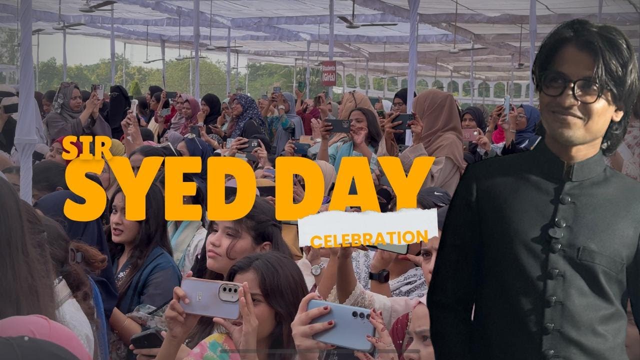 Sir Syed Day Celebration, Gulistan e Sir Syed AMU 🫶❤️