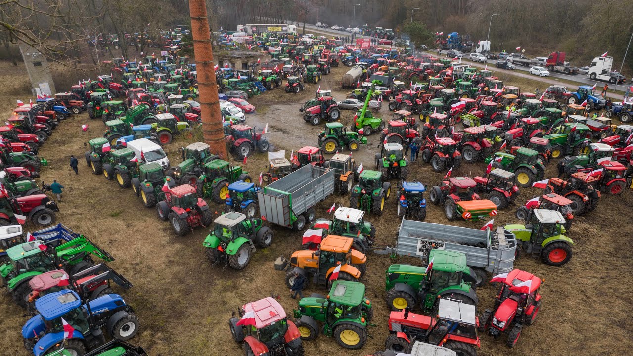 Protest Rolników Wągrowiec 20.02.2024