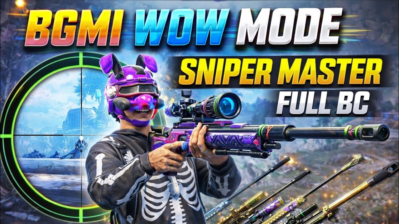 Bgmi wow mode sniper 😎 @sharadgaming213 