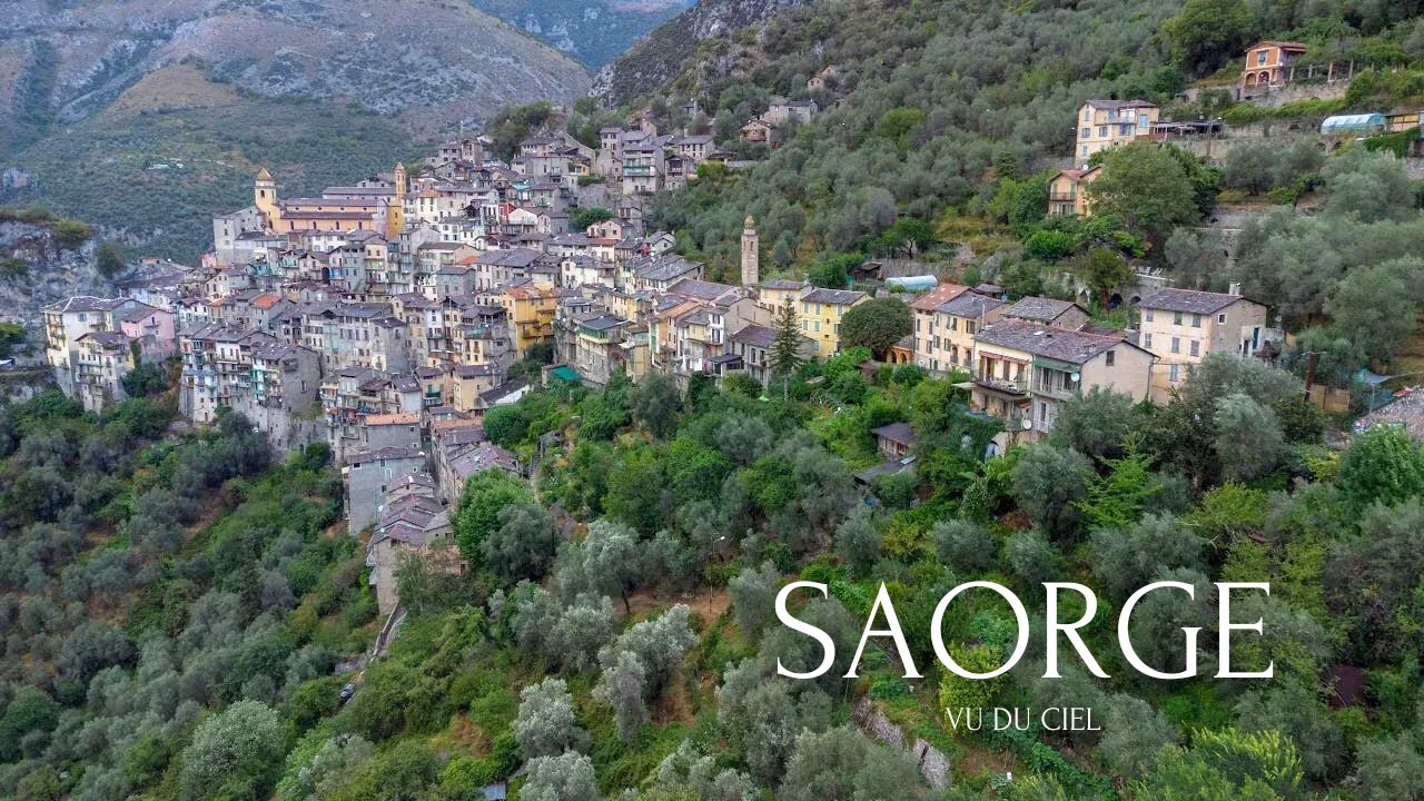 Saorge, le plus beau village de France vu du ciel