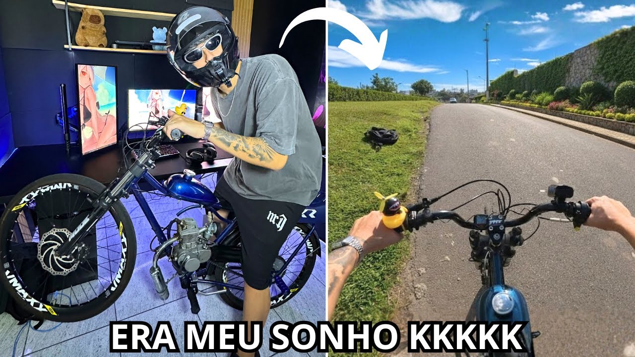 COMPREI UMA BIKE MOTORIZADA E TUNEI ELA KKKKK MELHOR COMPRA QUE JÀ FIZ