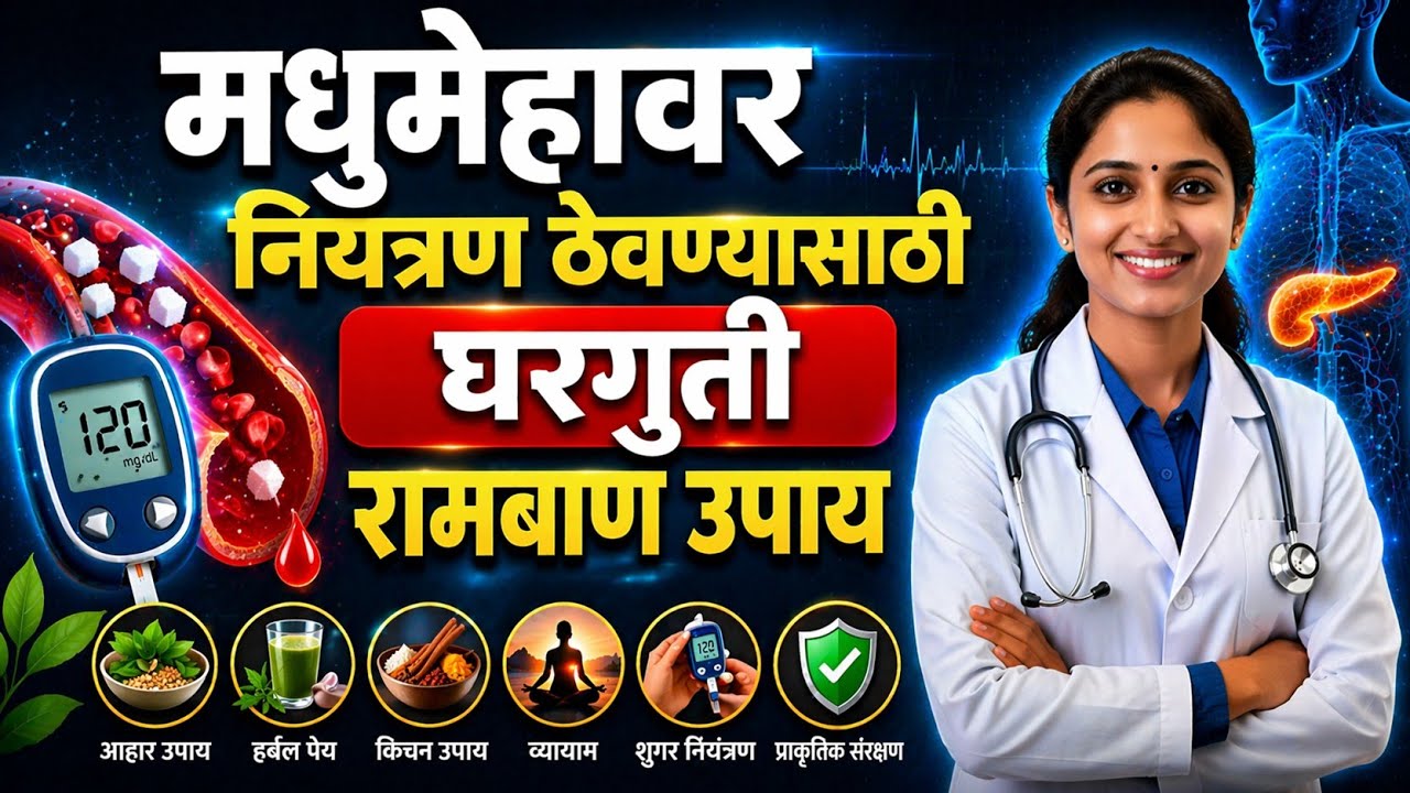 🌿Diabetes Control घरबसल्या! हे 5 उपाय रोज करा आणि फरक बघा!✅ Swagat Todakar Gharguti Upay