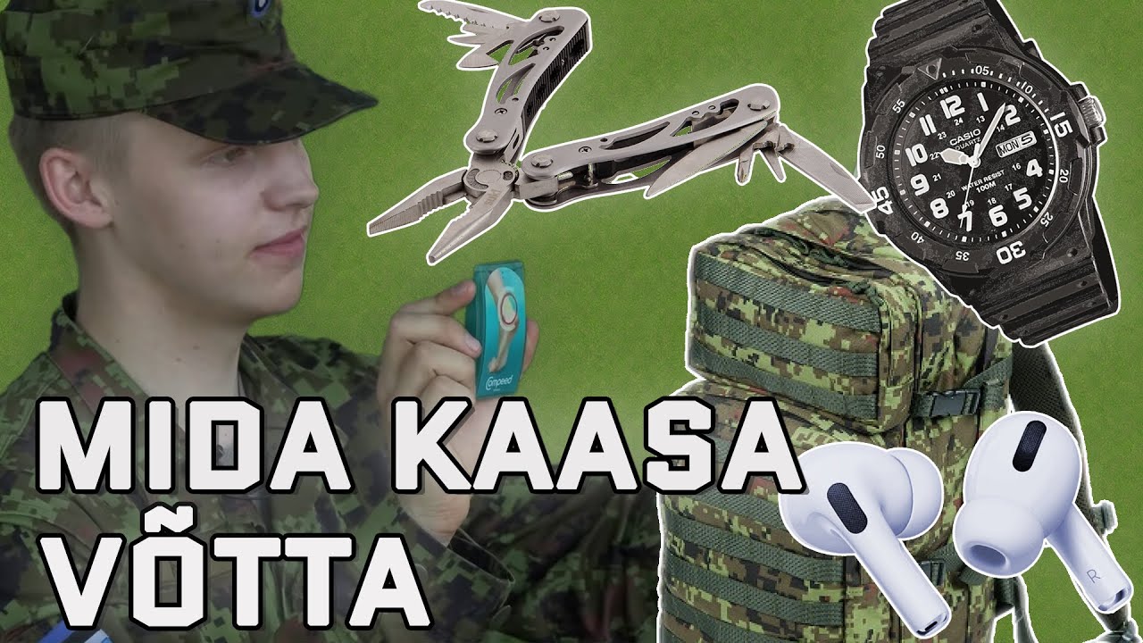 Mida ajateenistusse kaasa võtta?