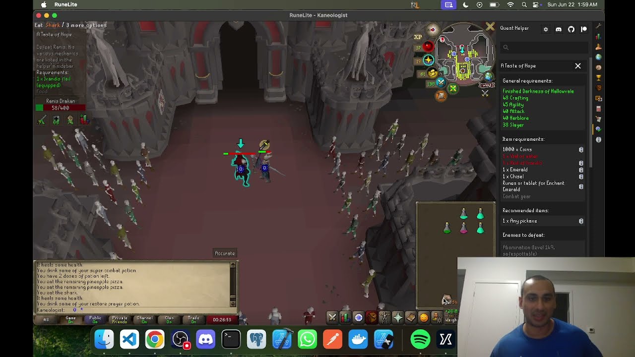 OSRS Guide - A Taste of Hope Quest Pt7 (BEAT RANIS DRAKAN)