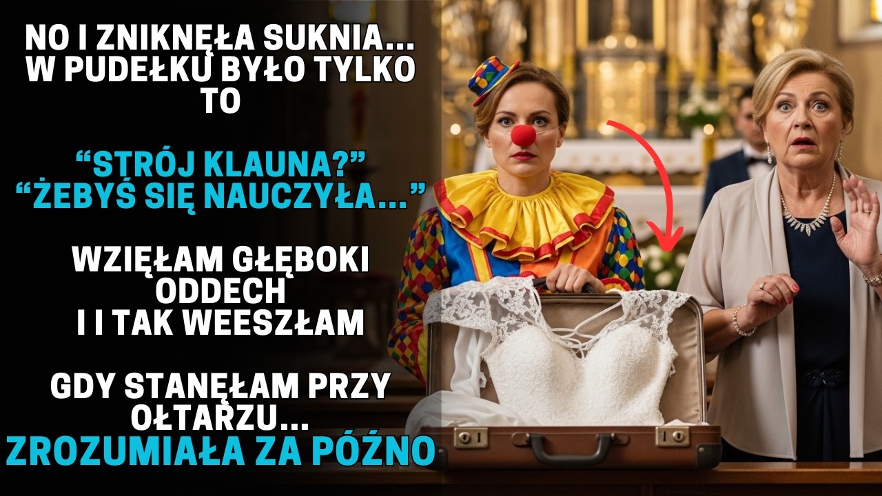 TEŚCIOWA SABOTOWAŁA MÓJ SUKNIĘ, WIĘC WYSZŁAM ZA MĄŻ ZA KLAUNA — WTEDY SIĘ ZACZĘŁO