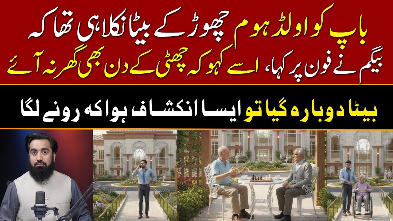 Bap ko old Home Chor k Beta Nikla Hi Tha Biwi Ne Phone per kaha isy kaho k chuti k din b ghar na aye