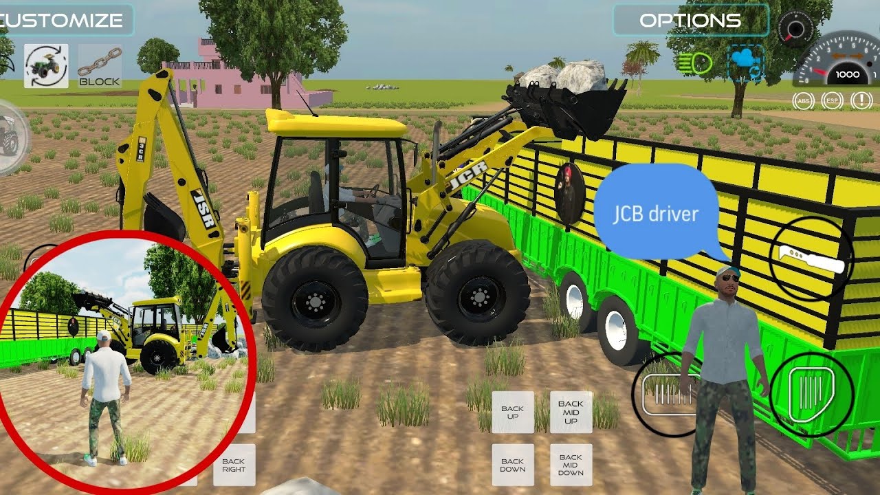 JCB Me tractor se Pathar ko lood kiya ? 