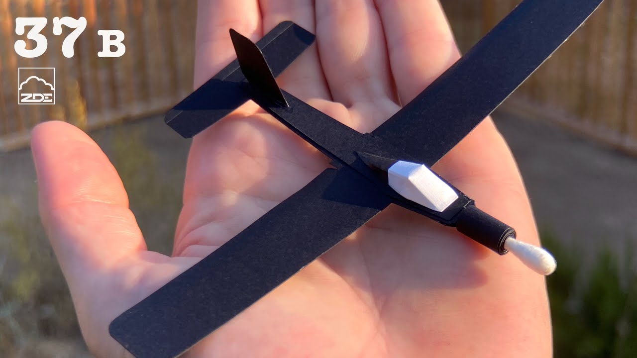 Micro Glider Made w/ Cotton Swab (episode 37B)