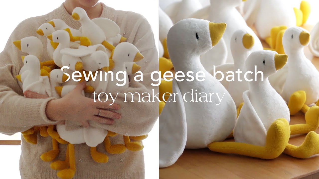 Spend a week with a toy maker / Sewing geese for sale