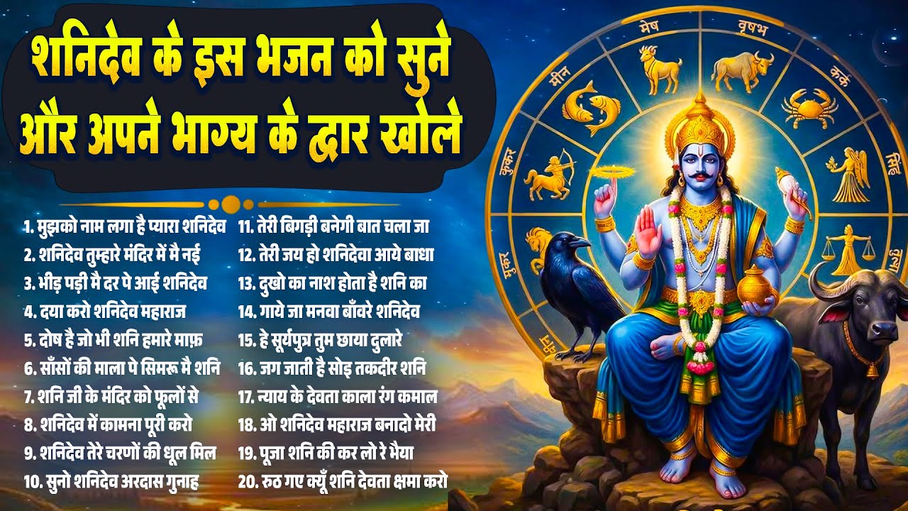 शनिदेव के इस भजन को सुने और अपने भाग्य के द्वार खोले~Shanidev Bhajan 2026~Nonstop Shanidev Song 2026
