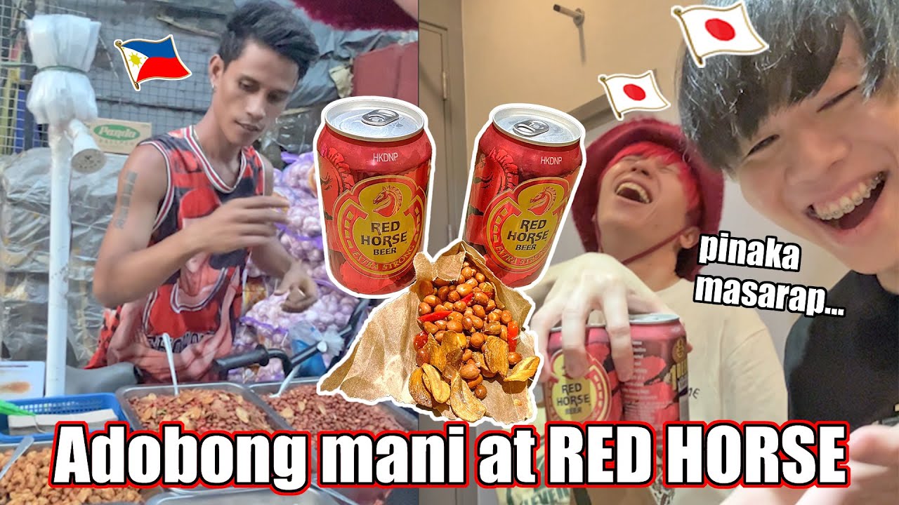Magkapatid na Japanese, inenjoy yung binili nilang Adobong mani at RED HORSE sa hotel nila