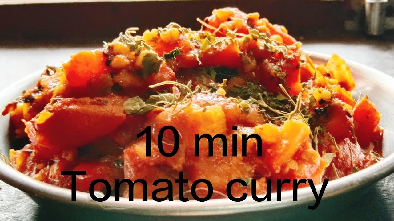 Easy Tomato Curry with | 10 Minute South Indian Side Dish(@VS_BIDAR)