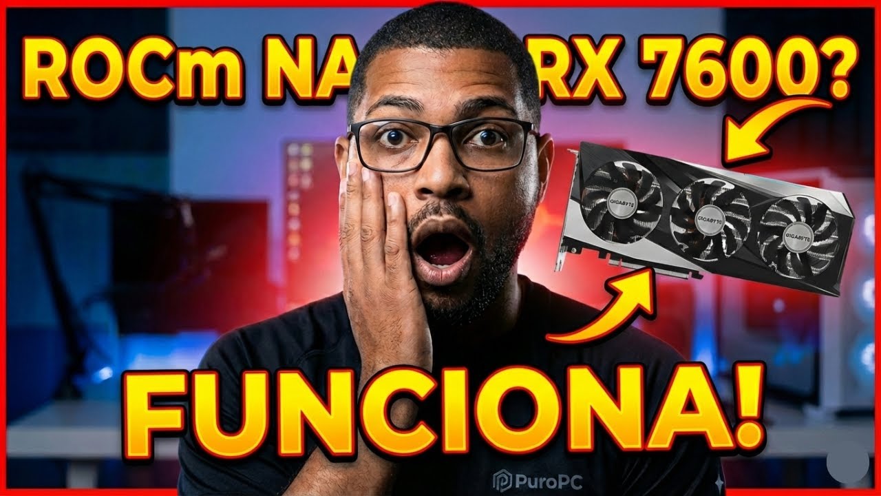 ROCm na RX 7600 FUNCIONANDO no Windows (PyTorch + HIP SDK) | M&eacute;todo Real