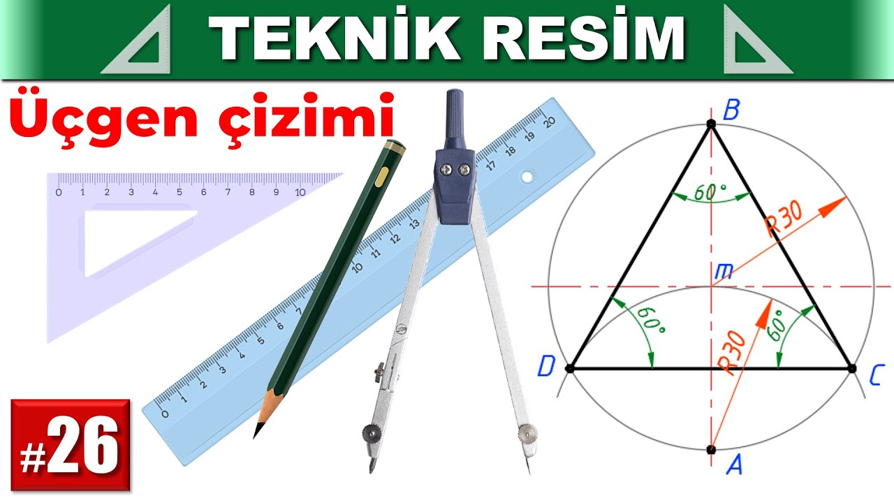 26-Çember içine üçgen çizimi