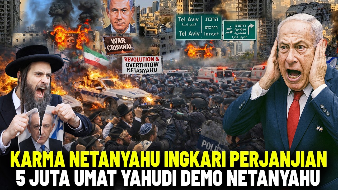 JUTAAN UMAT YAHUDI KECAM NETANYAHU LANGGAR GENCATAN SENJATA! Israel Krisis Diserang Iran & Proksinya