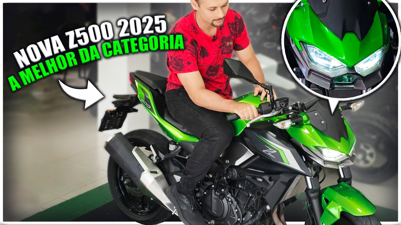 NOVA KAWASAKI Z500 2025: SIMPLESMENTE SENSACIONAL!